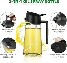 🔥 2-in-1 Oil Dispenser Bottle (Spray + Pour) | Healthy Cooking Made Easy