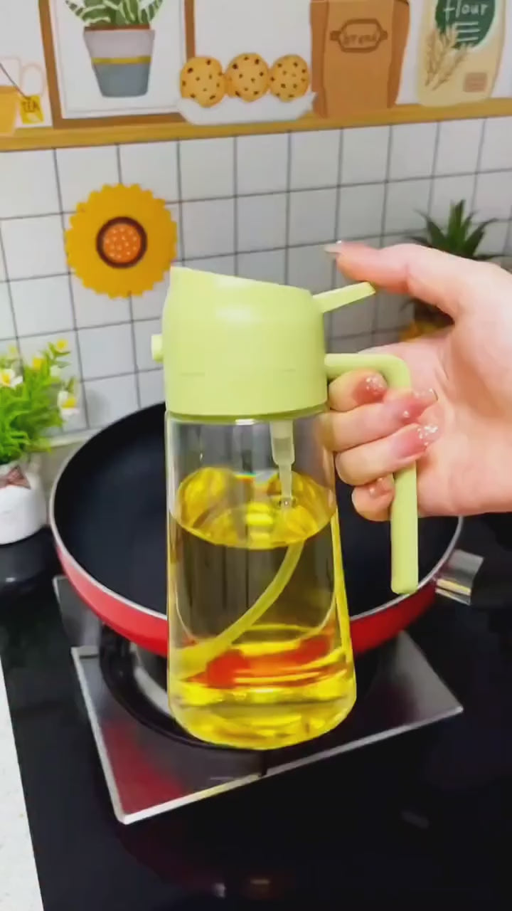 🔥 2-in-1 Oil Dispenser Bottle (Spray + Pour) | Healthy Cooking Made Easy